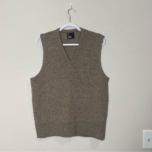 Robert Bruce 100% Wool V-Neck Knit Sweater Vest Men's Size Large - Picture 9 of 13